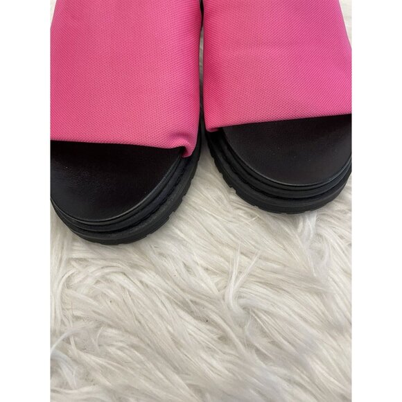 Torrid Chunky Platform Sandal Neon Hot Pink Women’s Size 9WW New‎ - Picture 4 of 9